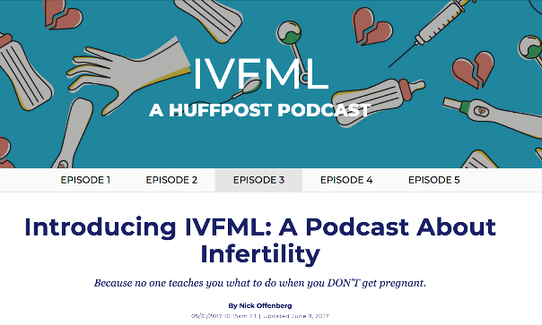 Huffington Post IVFML Infertility Podcast